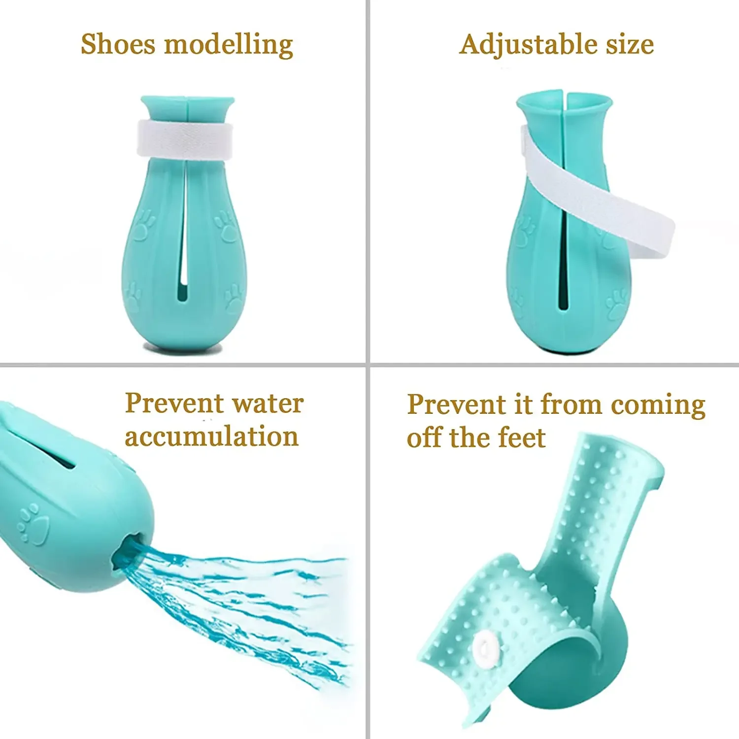 Cat Claw Protector Bath Anti-Scratch Cat Shoes for Cat Adjustable Pet Bath Wash Boots Cats Paw Nail Cover Pet Grooming Supplies