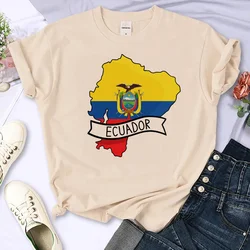 ecuador t-shirts women graphic Japanese designer tshirt girl 2000s graphic comic clothes