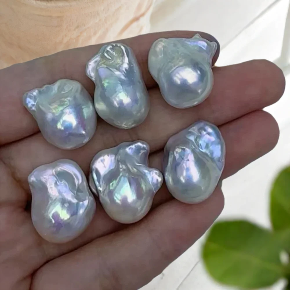 

5A No Hole Fish Tail Pearl Beads Irregural 100% Baroque Pearl Loose Beaded for Making DIY Jewerly Necklace Earrings 15x20mm