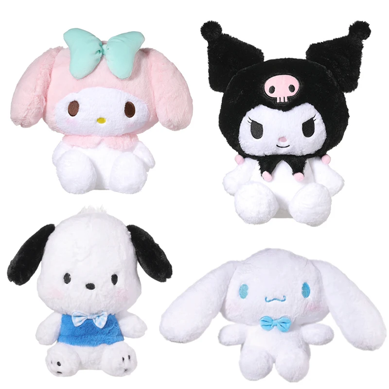 

30Cm Sanrio Kuromi My Melody Pochacco Plush Doll Cinnamoroll Basic Cute Sitting Doll Home Decor Birthday Gift Ornament