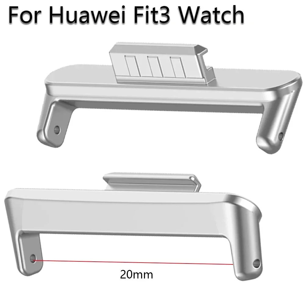 1 paar Adapter Für Huawei Uhr Fit 3 Armband Strap Connector Armband Metall Edelstahl Fit3 20mm Band breite zubehör