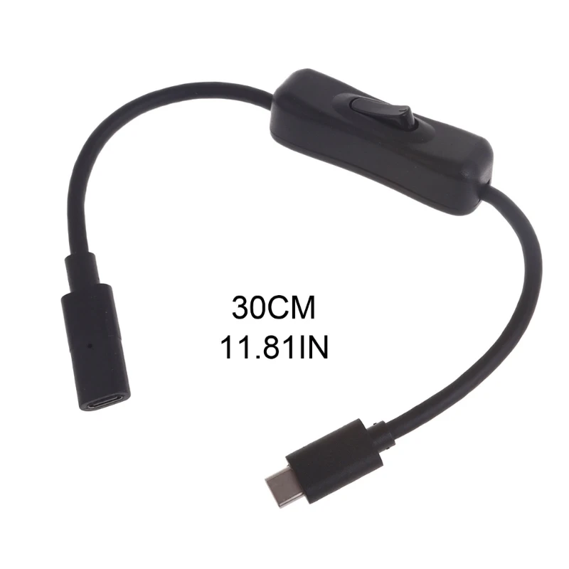 Cáp nối dài nam sang nữ K1AA USB C có công tắc sạc đồng bộ dữ liệu cho máy tính xách tay