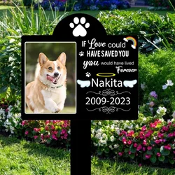 Custom Pet Memorial Garden Stake Acrylic Dog Memorial Sign Cat Garden Sign Pet Grave Markers Personalized Pet Memorial Gift