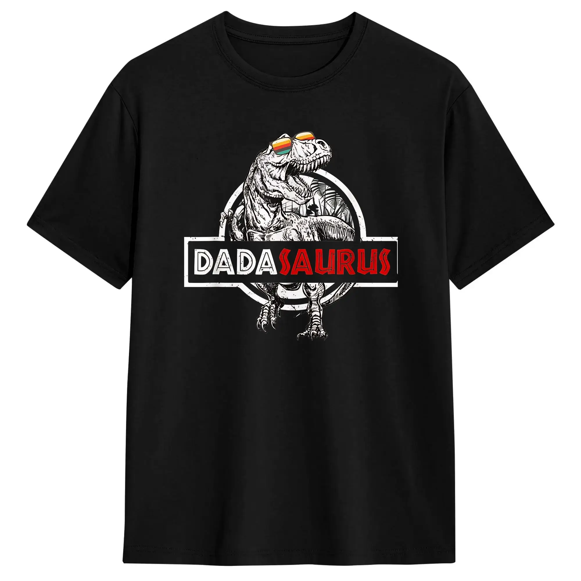 Man T Shirt Dadasaurus Fathers Day Gifts T Rex Daddy Saurus T Shirts Harajuku  Summer Tee Shirt Y2K Cotton Clothing Plus Size