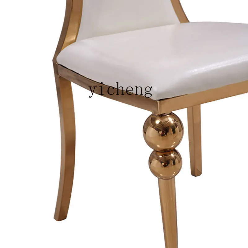 Zk Dining Chair Home Chair Luxury Dining-Table Chair Hotel Stool High Backrest Sponge Cushion