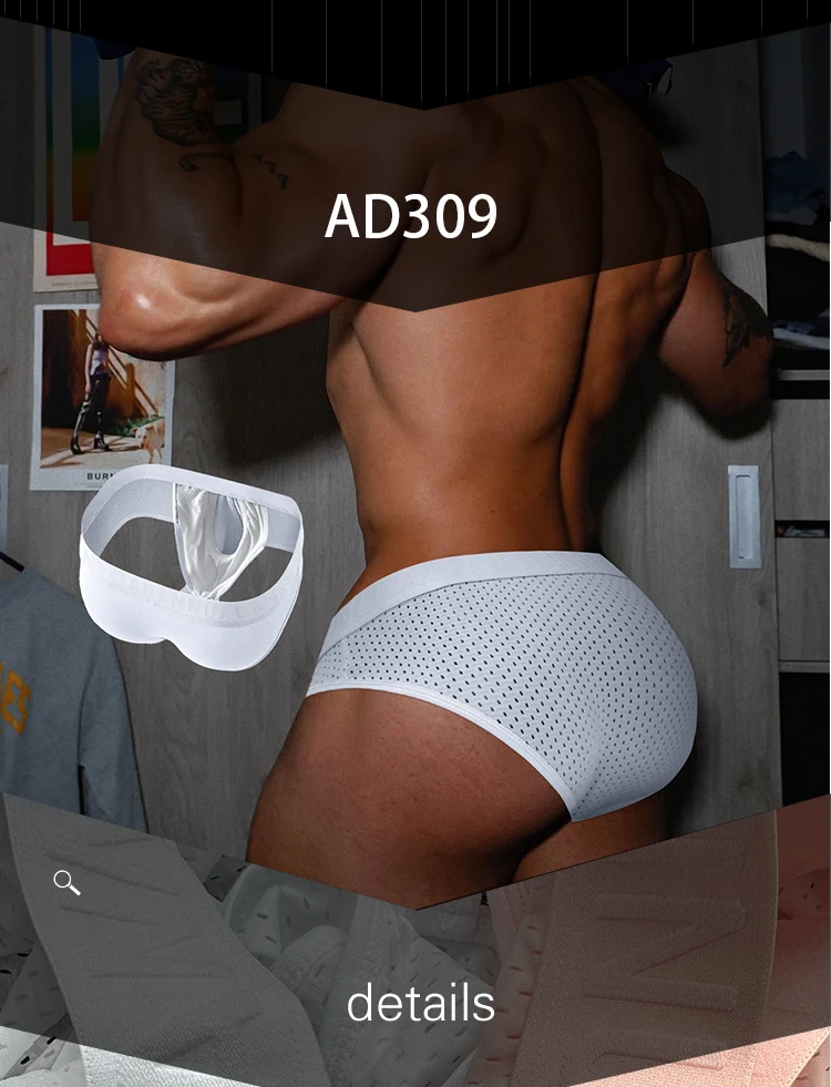Calzoncillos de Verano y Primavera para Hombre, Diseño con Bolsillo Separado, Malla Transpirable, Ropa Interior Deportiva Delgada y Fresca para Hombre