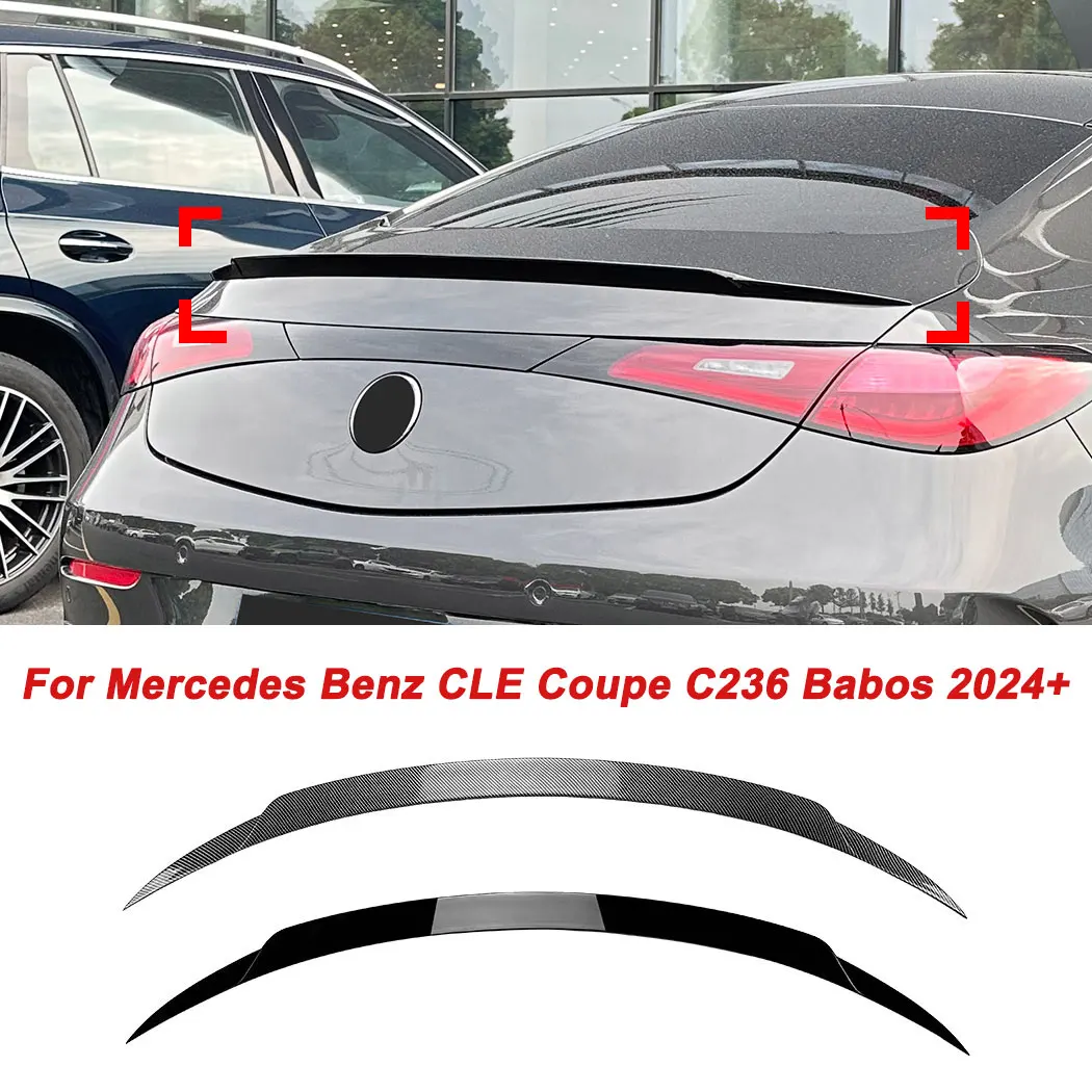 

Для Mercedes Benz Coupe C236 Babos 2024 + спойлер на крышу багажника верхнее и заднее крыло фиксированное крыло ветра внешние модифицированные аксессуары