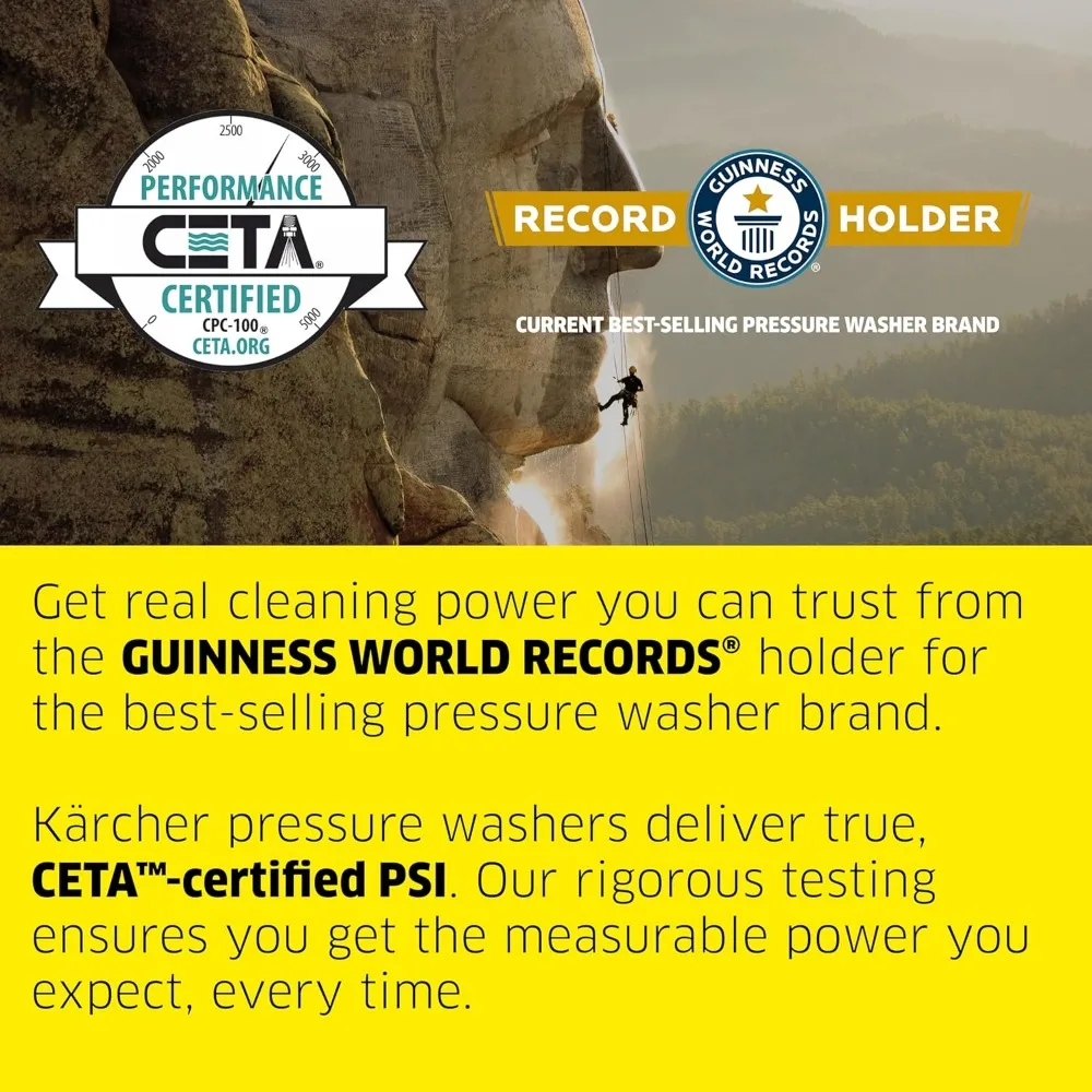 غسالة الضغط العالي مع 3 فوهات، خزان منظف، مثالية لتنظيف المركبات والأسطح الخارجية والمزيد