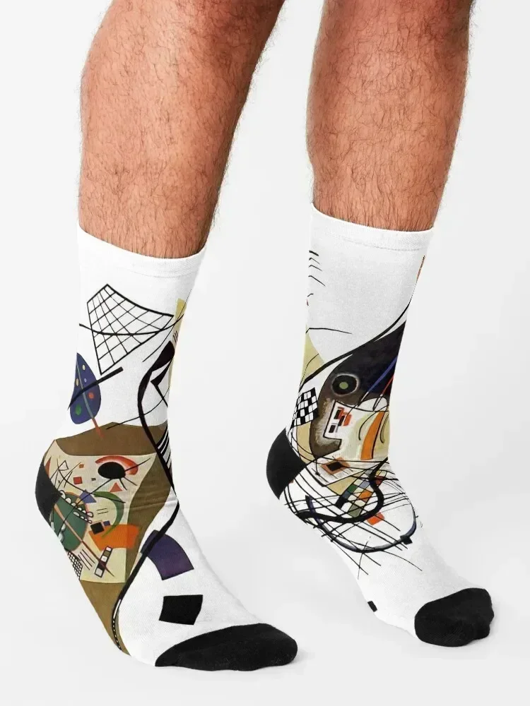 كاندينسكي ترافيرس لاين، 1923 جوارب احترافية للجري مجموعة عصرية جوارب شتوية دافئة للسيدات للرجال #3