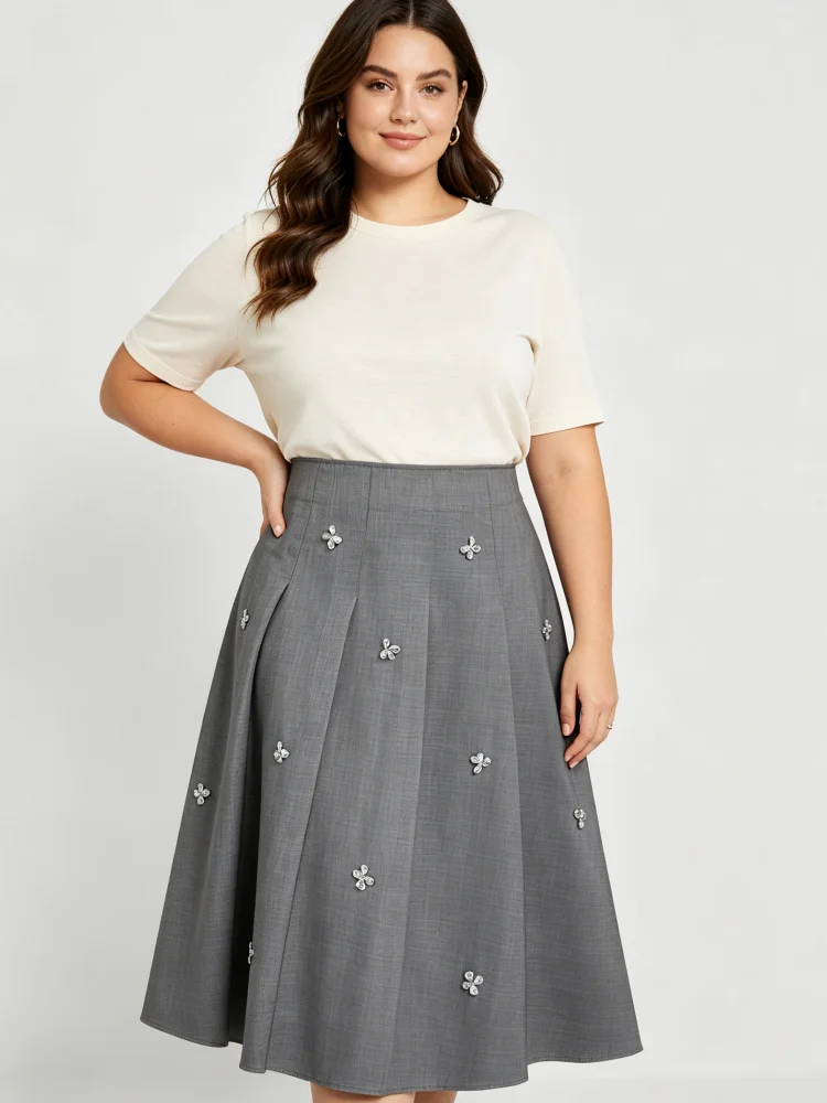 Damska spódnica plus size z wy – Women'S Fashion Umbrella recenzja i cena