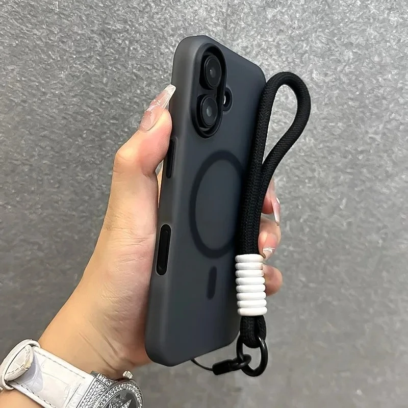 For Candy Color Contrast Lanyard Case For Redmi Note 15 14 13 Pro Plus Turbo 5 4 K80 POCO X8 X7 F7 M7 C61 Strap Matte Soft Cover