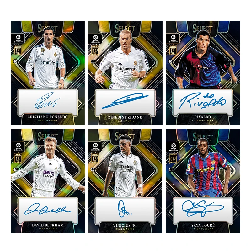 Panini Football série bricolage maison Cristiano Ronaldo David Beckham Rivaldo Signature Flash Collection carte jouets cadeau