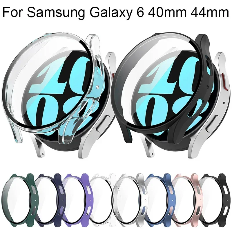 Case for Samsung Galxy Watch 6 40mm Screen Protector Cover for Samsung Galaxy Watch 6 44mm Bumper Scratch-resistant Accessories