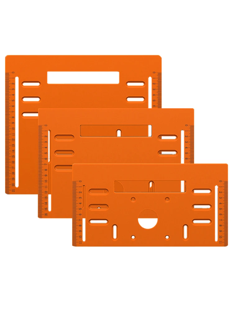 Circular Saw Guide Rail Bottom Plate Adjustable Cutting Machine Bakelite Guide Plate Saw Base Woodworking Bench Accessories