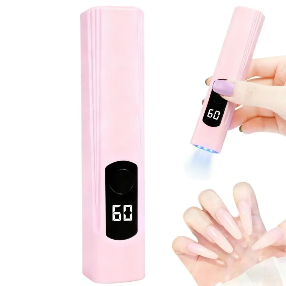 Luce UV portatile per unghie in gel Schermo LED ricaricabile Lampada per polimerizzazione flash Asciugatrice per unghie Mini lampada per unghie in gel per manicure Forniture per unghie