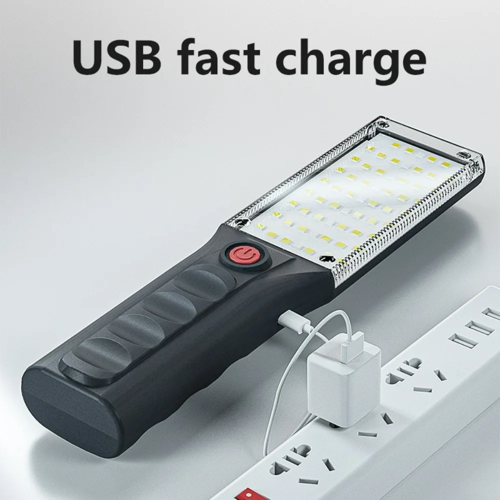 LED Work Light Magnetic USB Rechargeable Multifunctional Lamp Car Repair Garage Workshop Outdoor Emergency Maintenance Lighting