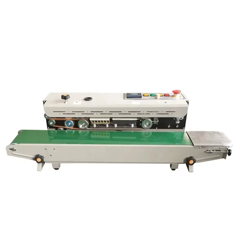 Automatic Nitrogen  Flushing Band Sealer Continuous Inflating Film Bag Sealing Machine With Nitrogen Filling