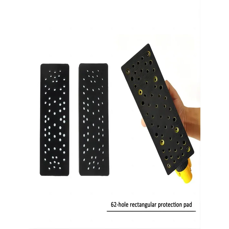 

2Pcs 70*198mm Interface Pads 62 Holes Compatible with Mirka Adhesive Pads for Protective Polishing Machine and Electric Grinder