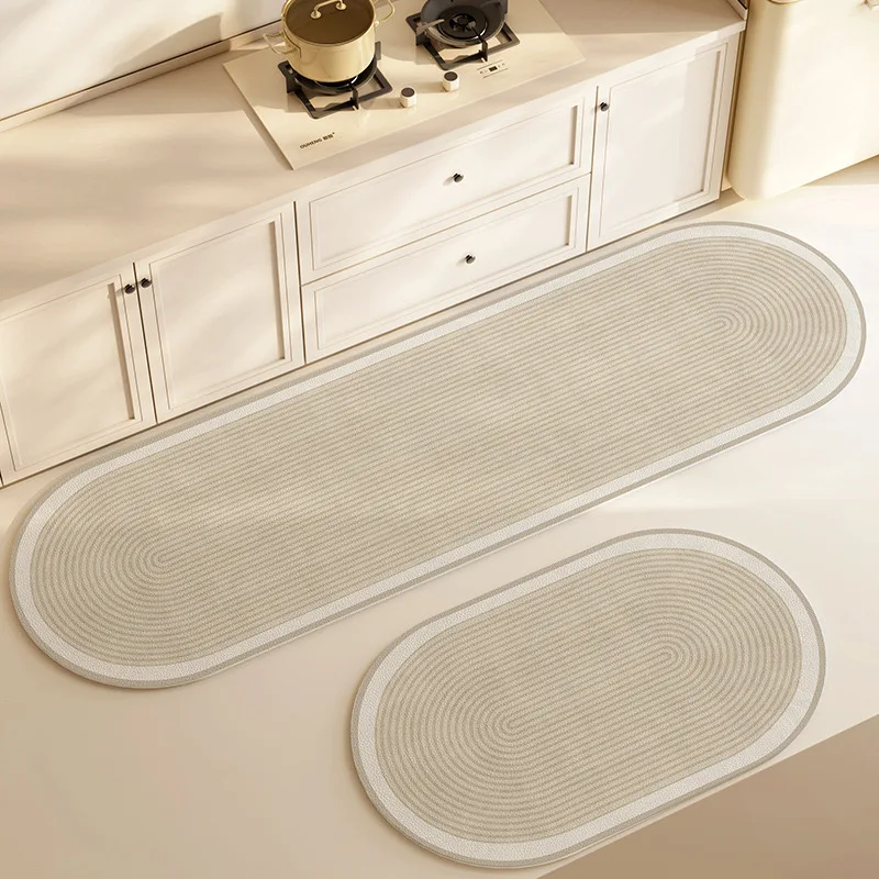 Vikarma Japanese Minimalist Style Kitchen Carpet  Long Carpet  Anti-Slip Foot Mats For Kitchen, Bathroom And Toilet Areas