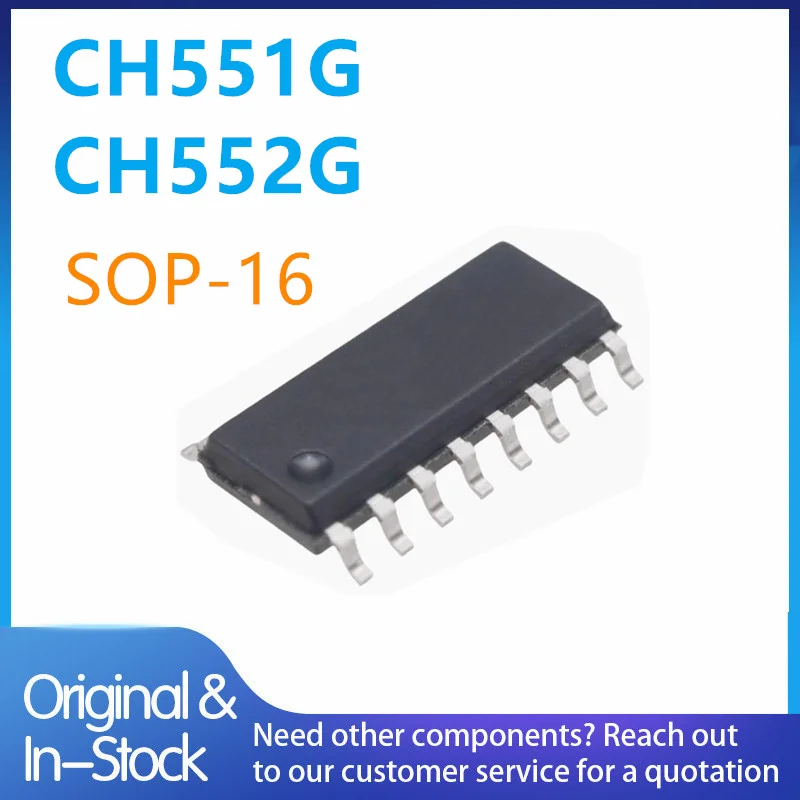 (5piece)100% New CH551G CH552G sop-16 Chipset