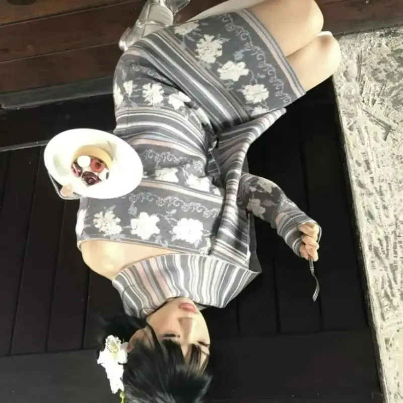 

Новинка осени 2026: Элегантное облегающее платье-свитер с принтом, на одно плечо, с длинным рукавом, вязаное, в стиле «дамский шик»