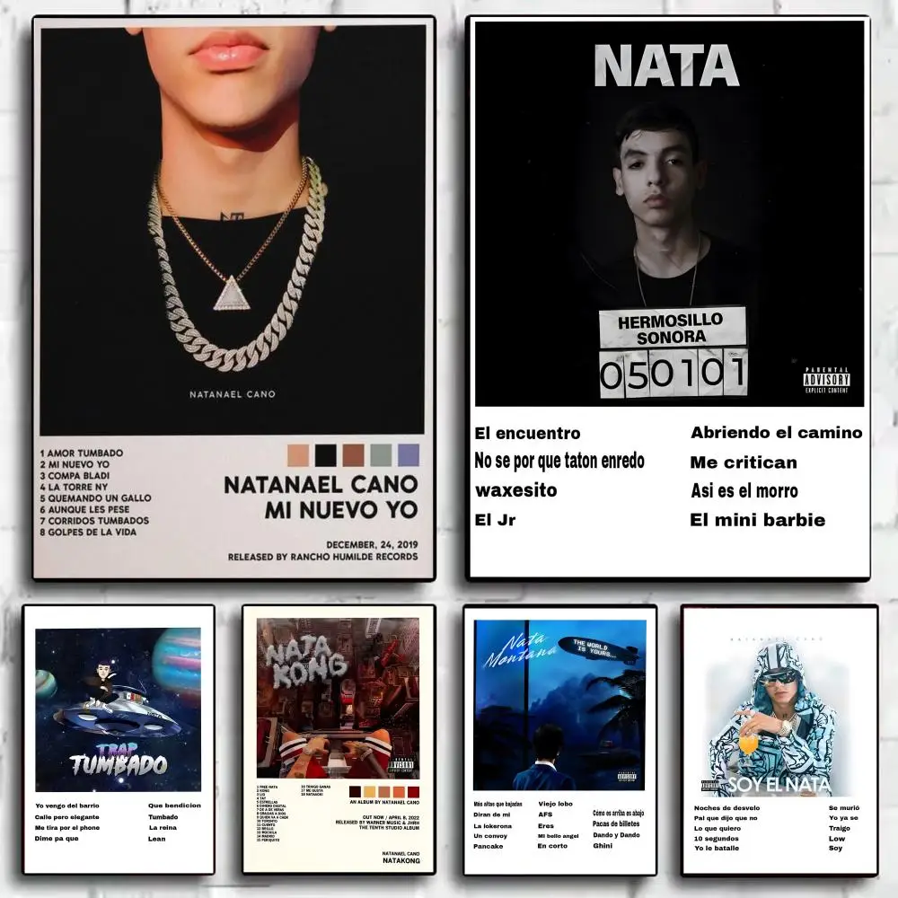 Pop Singer N-Natanael Cano Poster Modern Minimalist Wall Art Prints for Bedroom Living Room Aesthetic Contemporary Decor Gift
