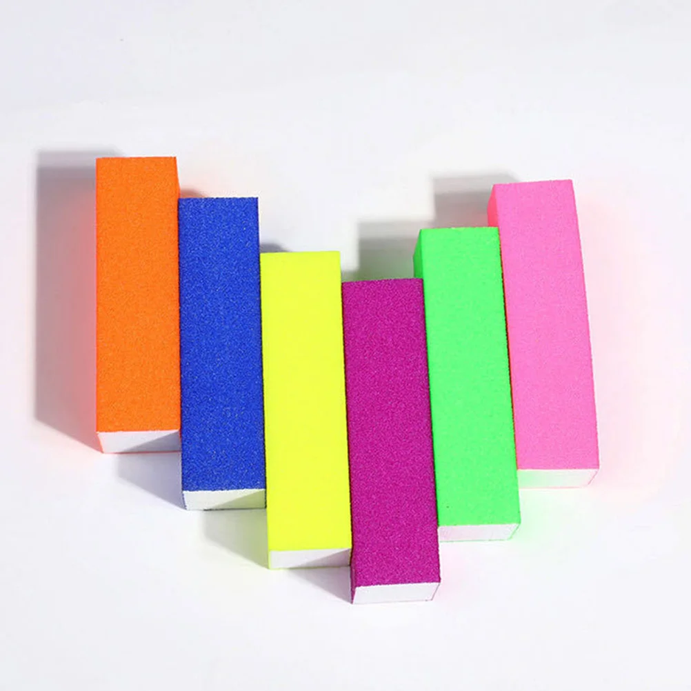 12 Stück Maniküre-Nagelfeilen, Puffer, Schwammpolierer, langlebig, tragbar, einfache Verwendung für Zuhause, Salon, Nagelfeilen, Maniküre-Zubehör