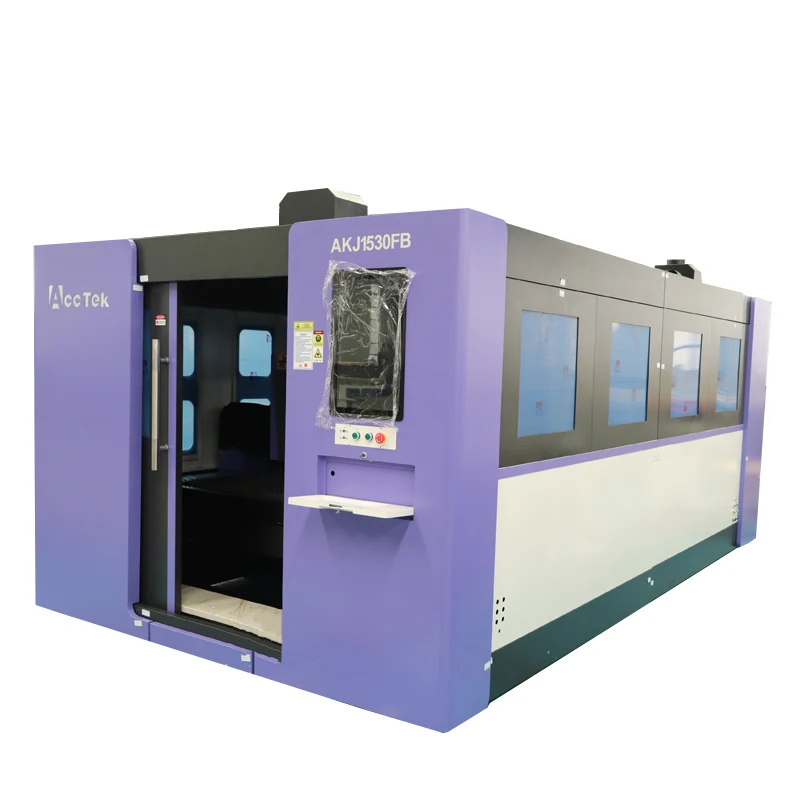 Economical Series Fiber Laser Cutting Machine Full Closed Fiber Laser Cutter with Au3tech Controller