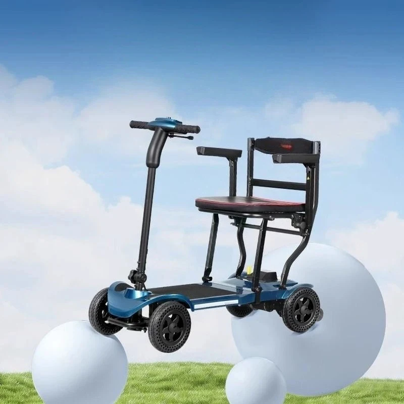 

high quality ligent elderly scooter vehicle folding four-wheeler portle