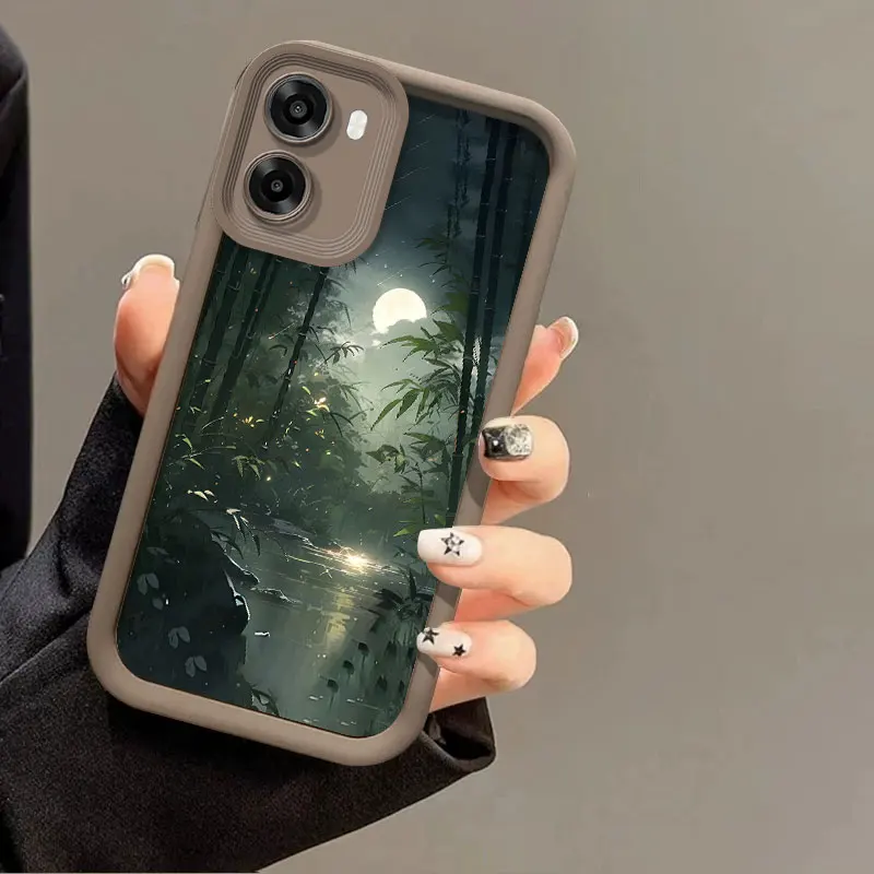 Flexible Silicone Case For OPPO A6x A6k A6s A6 Pro 5G 4G Protective Cover Shockrpoof Moonlight Print Pattern Funda - view 5