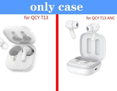 Untuk QCY T13 ANC Casing Lucu Beruang/Kartun Hewan Penutup Silikon Transparan Penutup Earphone untuk QCY T13 Casing dengan Gantungan Kunci