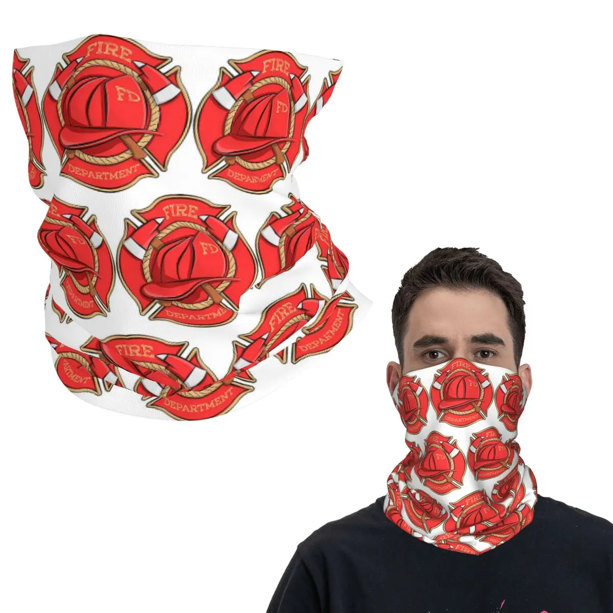 

Значок пожарного с героями мультфильмов, бандана, чехол на шею, шарф с принтом, многофункциональный головной убор для мужчин, женщин, взрослых, зима