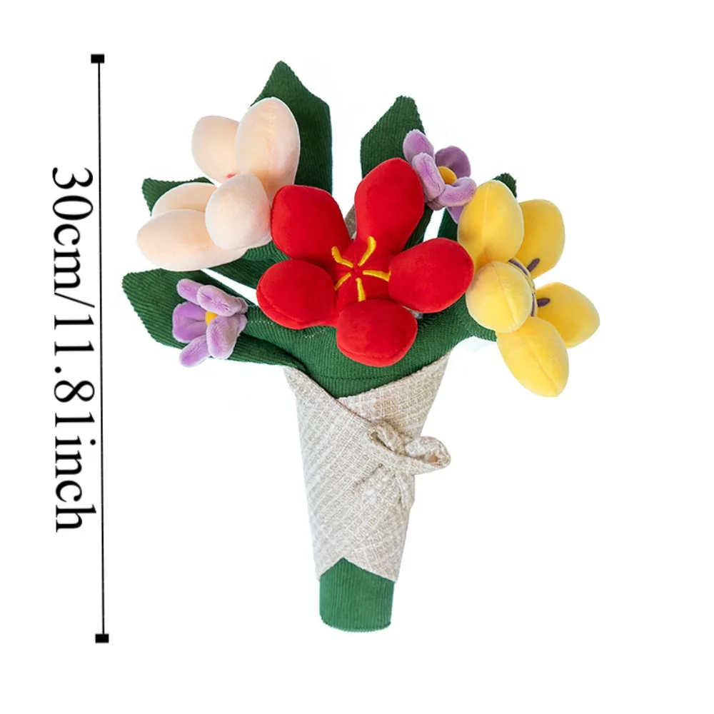 Fleurs en peluche en coton PP pour filles, tulipe en pot, plante succulente, drôle, cadeau