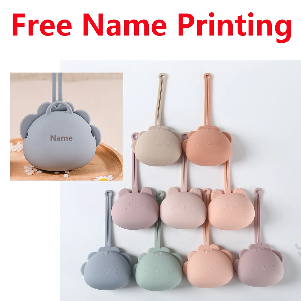 

Free Name Engraving Storage Pouch Pacifier Case Custom Name Engraving Unisex Gift