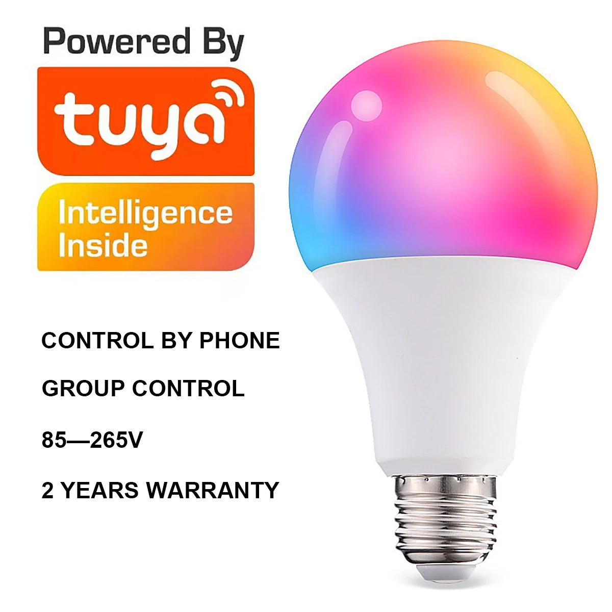 TUYA LED Lamp Smart Bulb Light  RGB A70 15W 110V 220V Dimmable Lighting for Living Room