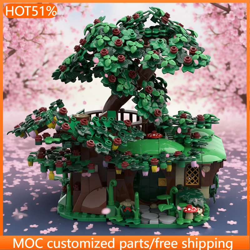 

833 PCS Customize forest tiny house MOC Customize Modular Building Block Creative Design Technology DIY Boys Assembly Toy Gift