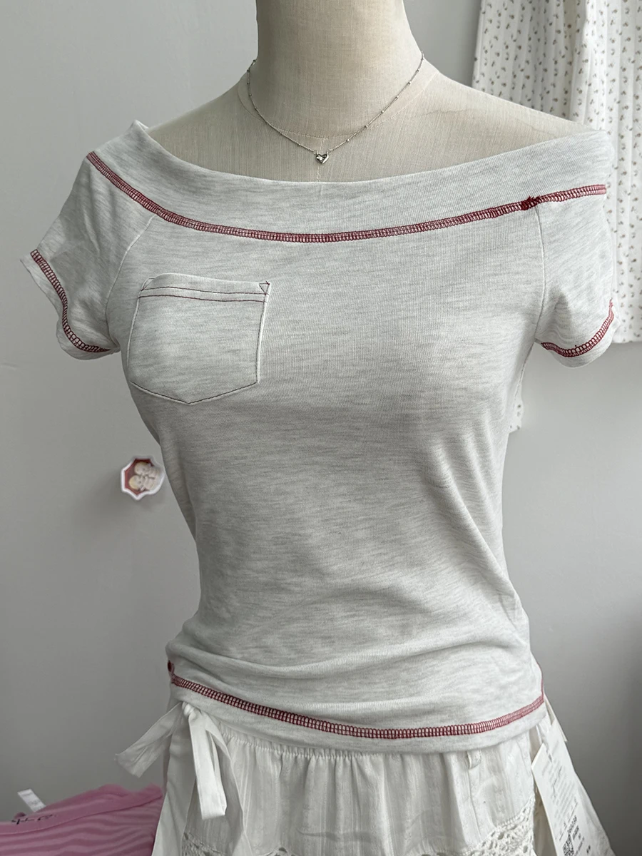 Slash Neck Short Raglan Sleeve - Quilt Cotton Summer recension och pris