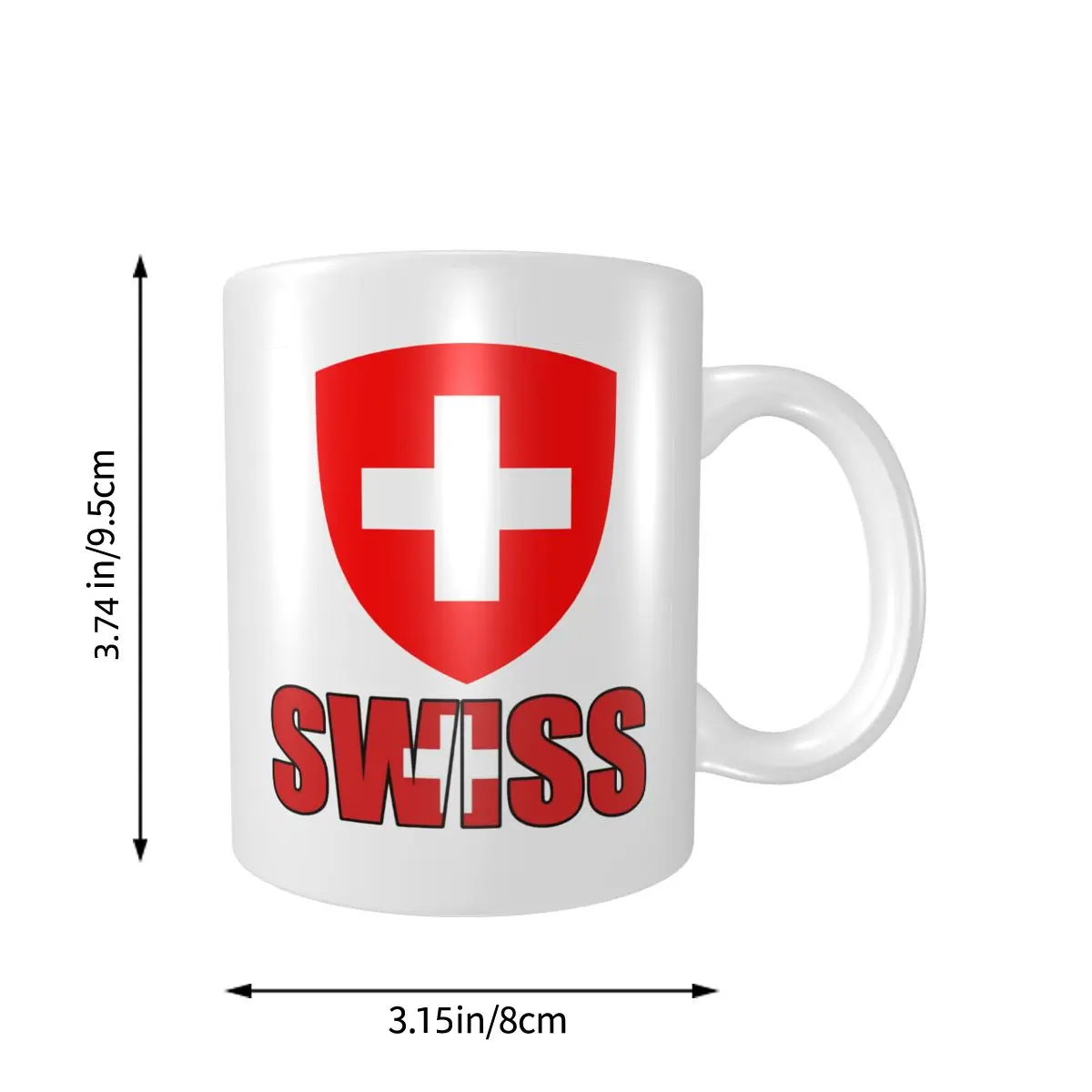 Mark Cup Mug Switzerland Swiss Letter Flag Emblem Coffee Mugs Tea Milk Water Cup Travel Mugs For Office Home