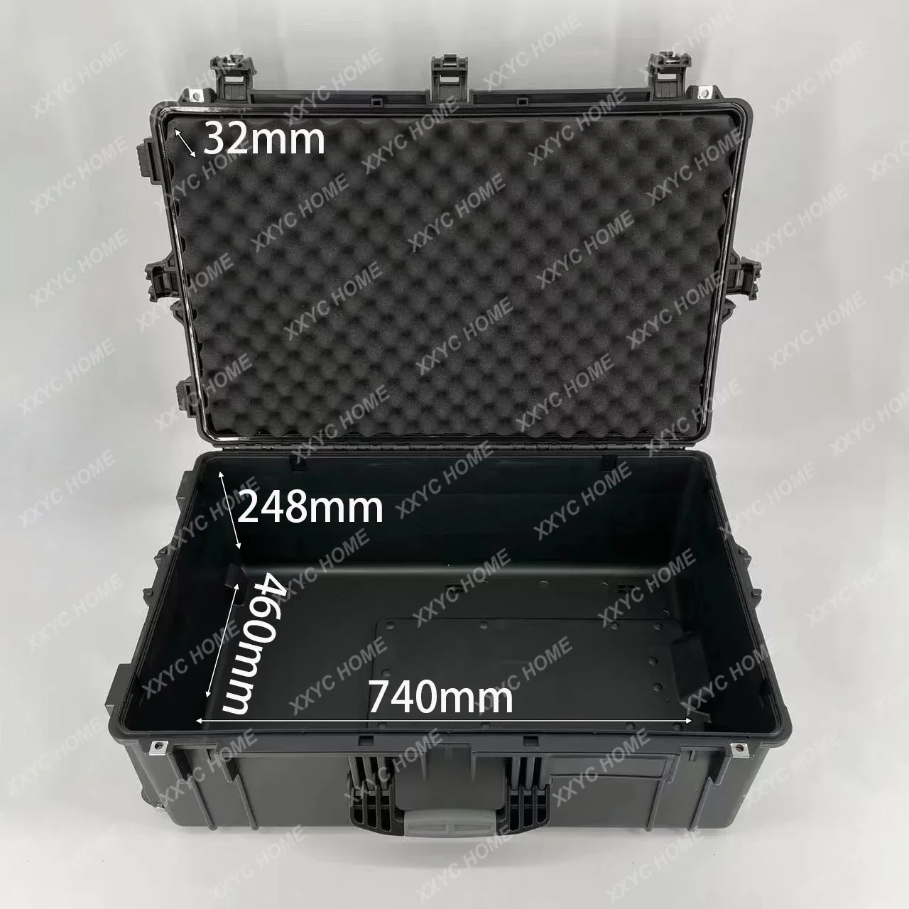 DPC135-1 Safe High Quality Durable Engineering Pp large Plastic Waterproof Equipment Case with pull rod