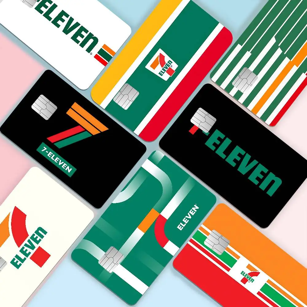 7-E-ELEVENS Anmie Sticker Film Skin Cover for Credit Card Debit Bank Card Front