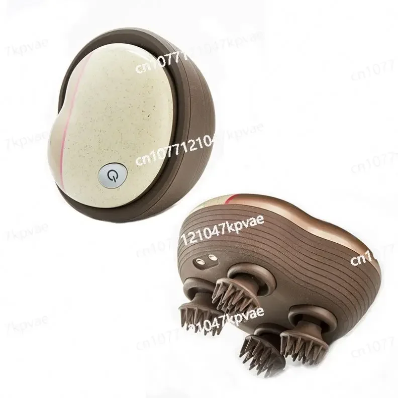 GESSW1603 Massage Hair Brush Silicone Head Electric for Soft Handheld Growth Vibrating Scalp