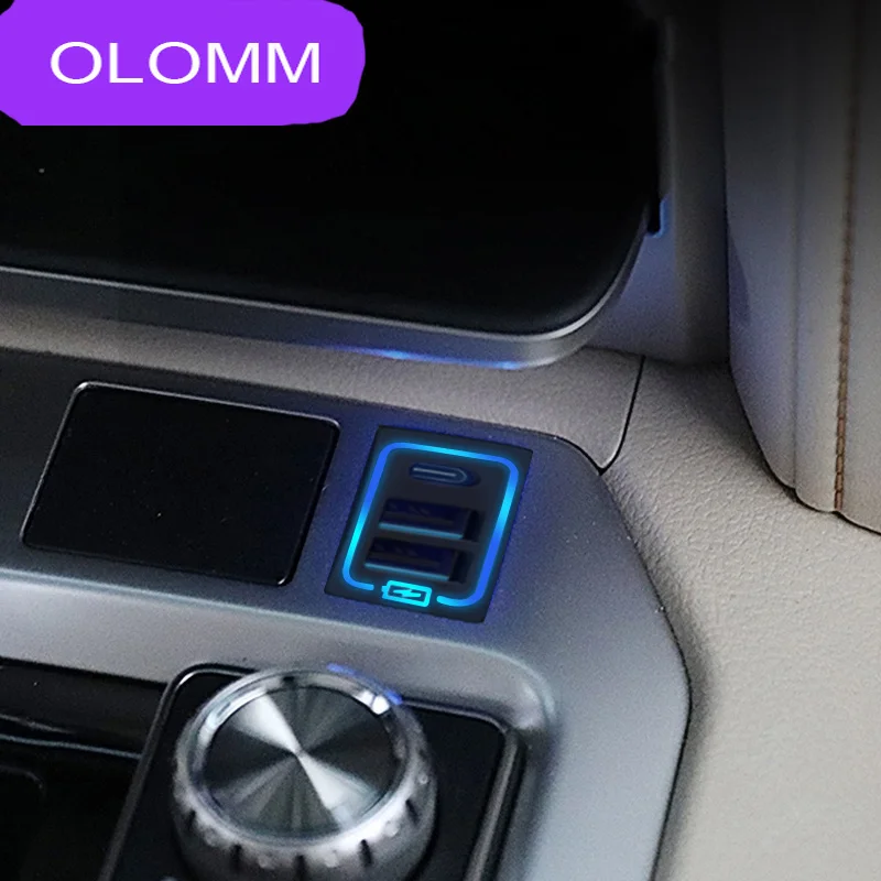 For Toyota Land Cruiser 200 Prado 150 Accessories Car USB Quick Charger QC3.0 Modified for LC200 LC150 FJ150 FJ200 2021~2019