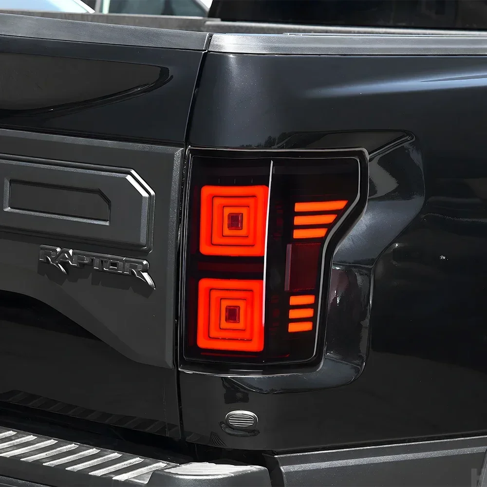 Upgraded Car Taillights Assembly For Ford Raptor F150 2015-2019 LED Auto Rear Lamps Dynamic Flashing Signal Lamp Accessories