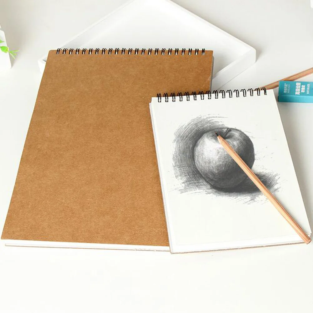 

A3 Sketch Book Spiral Bound Drawing Notebook For Art Painting Doodling Writing Portable Graffiti Journal Art Supplies