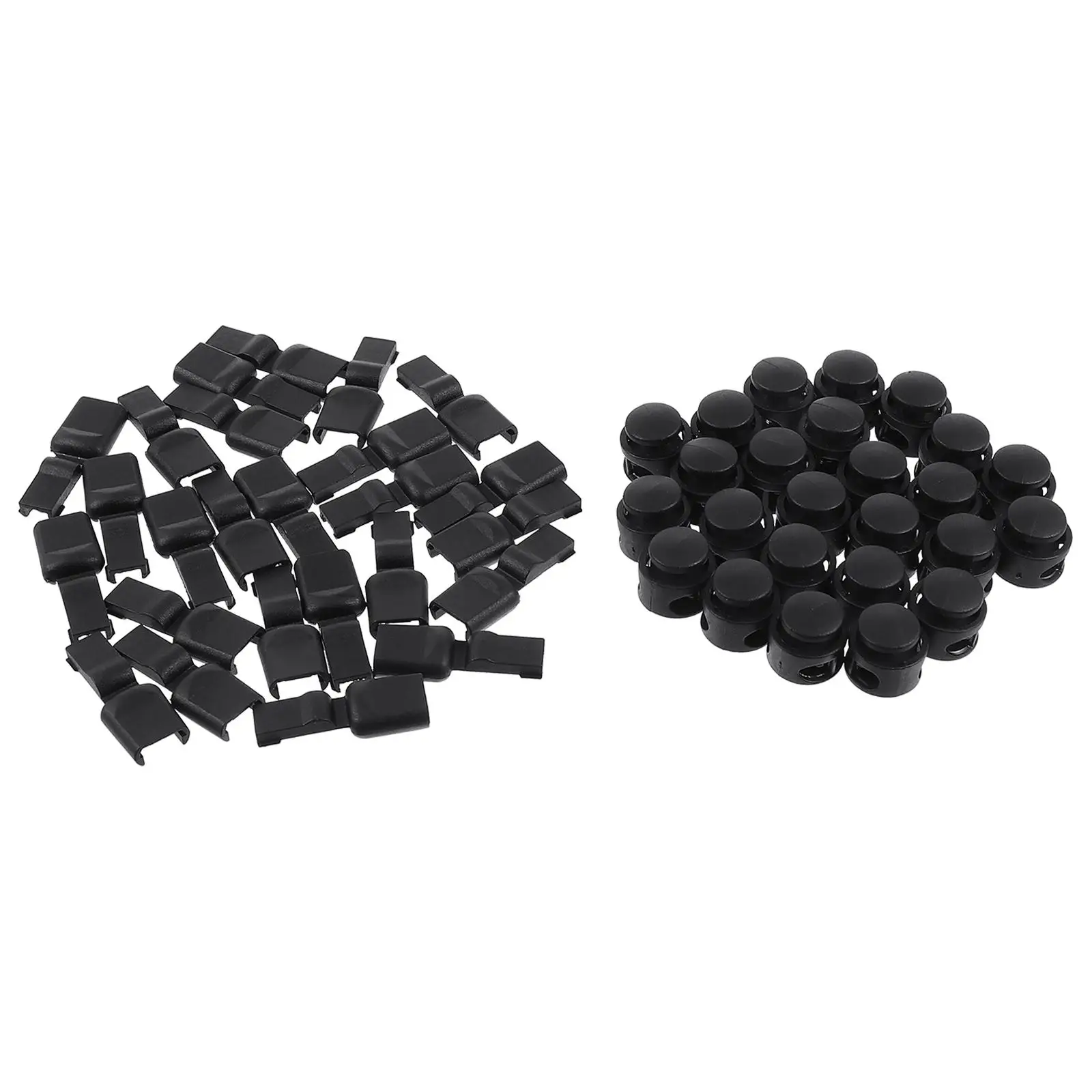 

Rope Buckle Set Shoelace Tail Clips Plastic Locks Clasps Light Weight Mini Size Design Storage Affordable Price