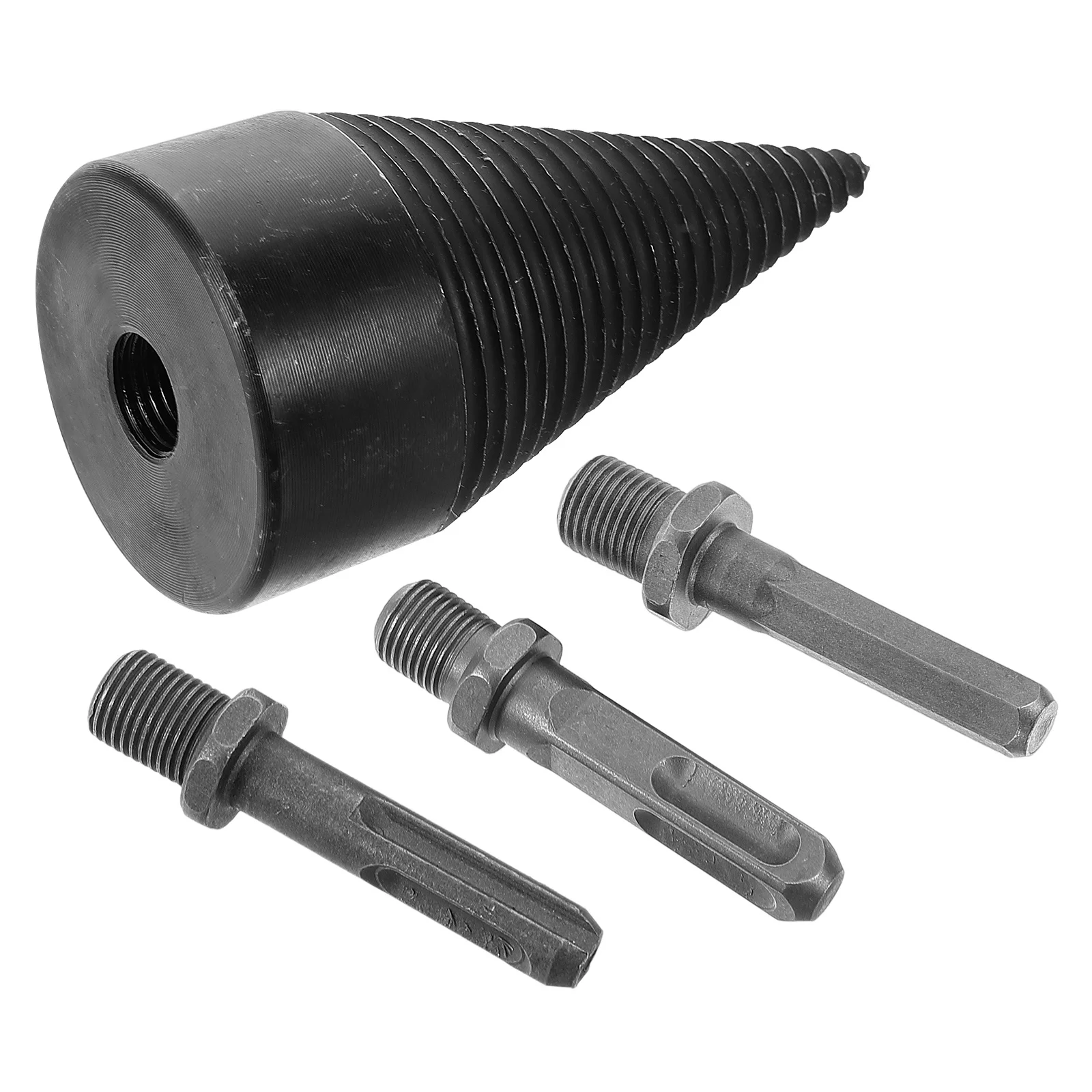 

Heavy Duty Firewood Drill Bit with Replaceable Heads for Hammer Drill Wood Splitting Tool Rural Household Use Logs Bits Tools