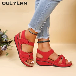 Footwear Sandalias Treking Women Sandals Soft Stitching  Women Open Toe Flat Sandals Ladies Sandals Comfortable Beach Shoes