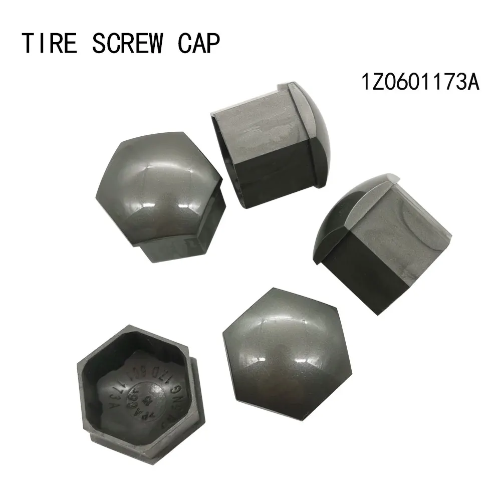 5Pcs Tire screw cap 1Z0601173A For Skoda Octavia 2014-2017 Superb 2008-2013 Yeti 2014-2018 Karoq 2018-2023