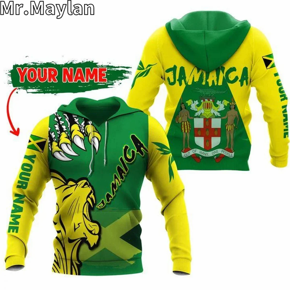 

CUSTOM JAMAICA LION ROAR Reggae Bob Marley 3D Unisex Hoodie Men Sweatshirt Streetwear Zip Pullover Casual Jacket Tracksuits F011