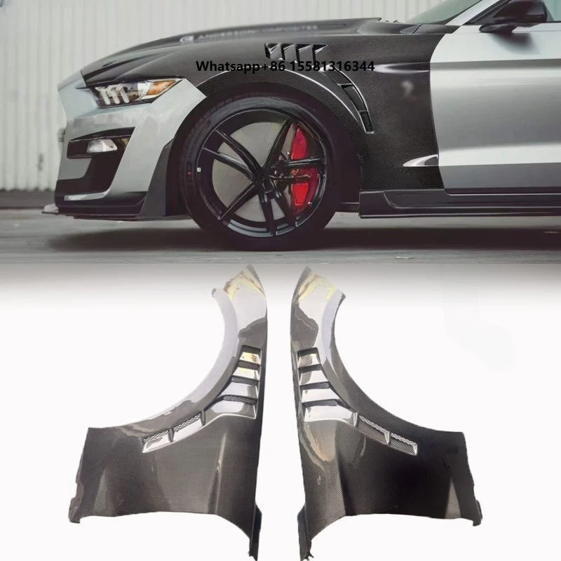Carbon Fiber Front Fender Mudguards for Mustang 2015-2017 Upgrade Facelift Car Fenders